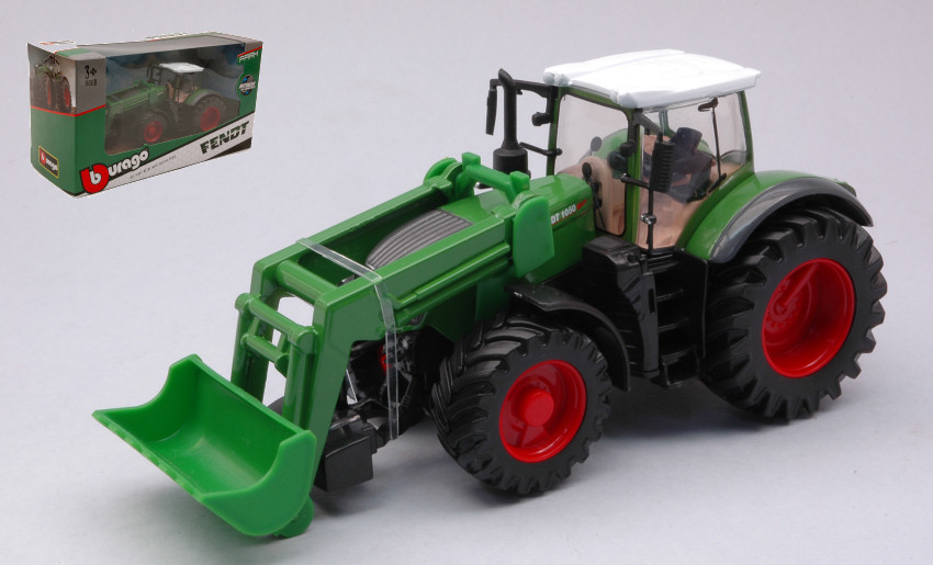 Modellino Trattore Burago Fendt Vario Tractor Front Loader Cm