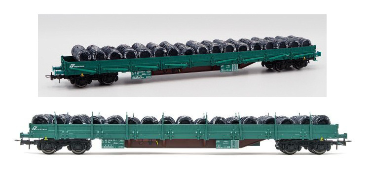 Modellino Treno Modellismo Ferroviario Rivarossi Fs Axle Stake Wagon