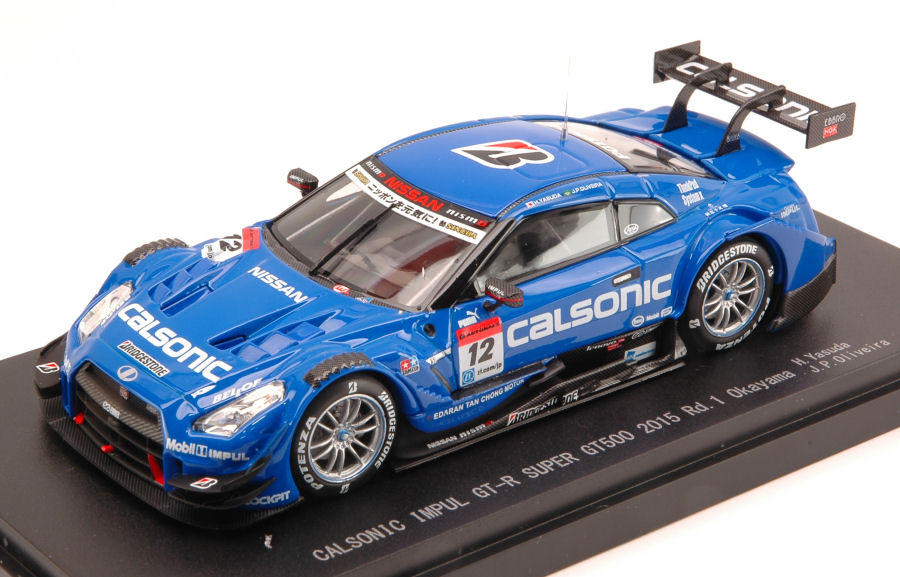 Miniature voiture Ebbro diecast NISSAN GT-R N.12 7ème OKAYAMA SUPER GT500 YASUDA...