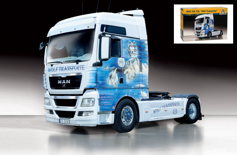Miniature camion modélisme kit de montage camion Italeri MAN TGX XXL camion