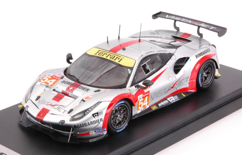 Details About Model Car Looksmart Diecast Ferrari 488 Gte N54 26th Lm Flohr Castella