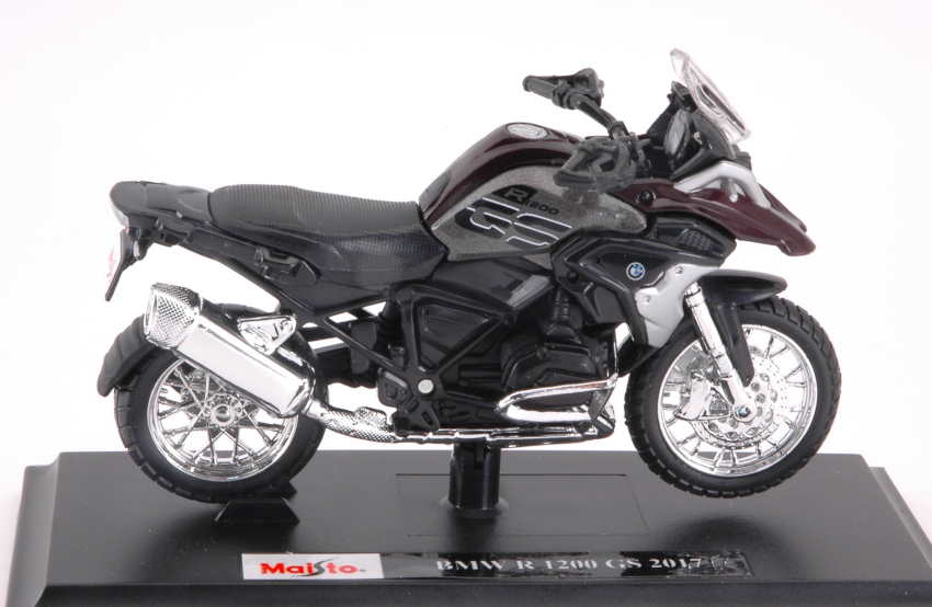 Modellino Moto diecast scala 1:18 BMW R 1200 GS motor bike
