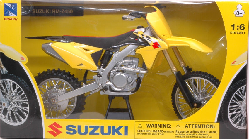 Miniature New Ray SUZUKI RMZ450 moto 1:6 moto modèle