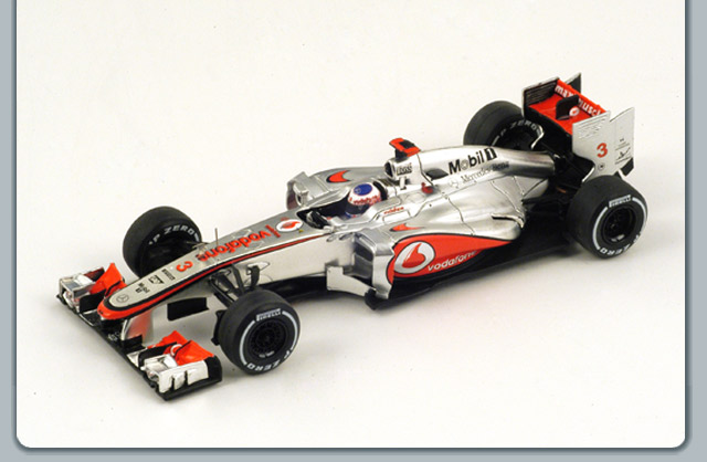 Coche coche fórmula 1 f1 Spark Modelo MC LAREN J.BUTTON N.3 GANADOR BRASIL...