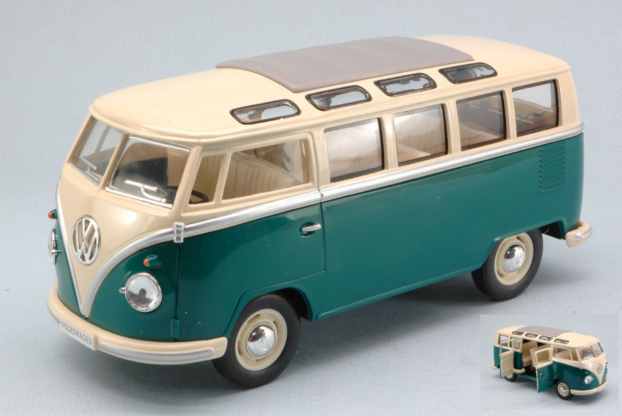 Model car 1:24 scale VW SAMBA buses T1 T2 vehiclesroadcollection