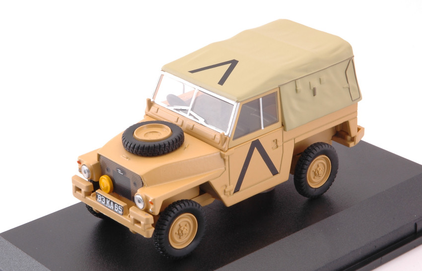 Miniature voiture Modèles militaires diecast 1:43 LAND ROVER TOP GULF WAR