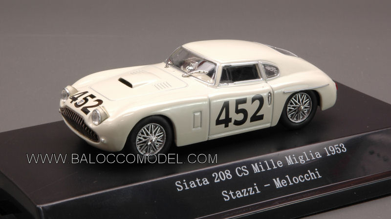 1:43 scale model car Starline SIATA 208 CS N.452 34th MM STAZZI-MELOCC...
