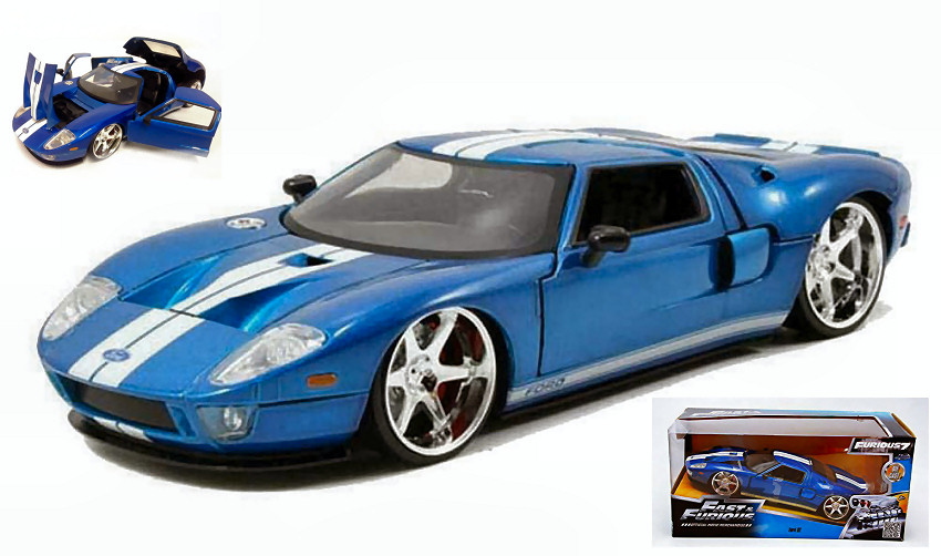 Modellino auto tuning scala 1:24 Jada Toys FORD GT FAST & and