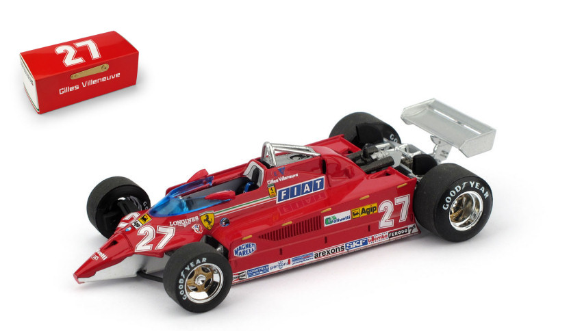 formula 1 F1 model car 1:43 Brumm FERRARI 126CK VILLENEUVE VSF 104 diecast