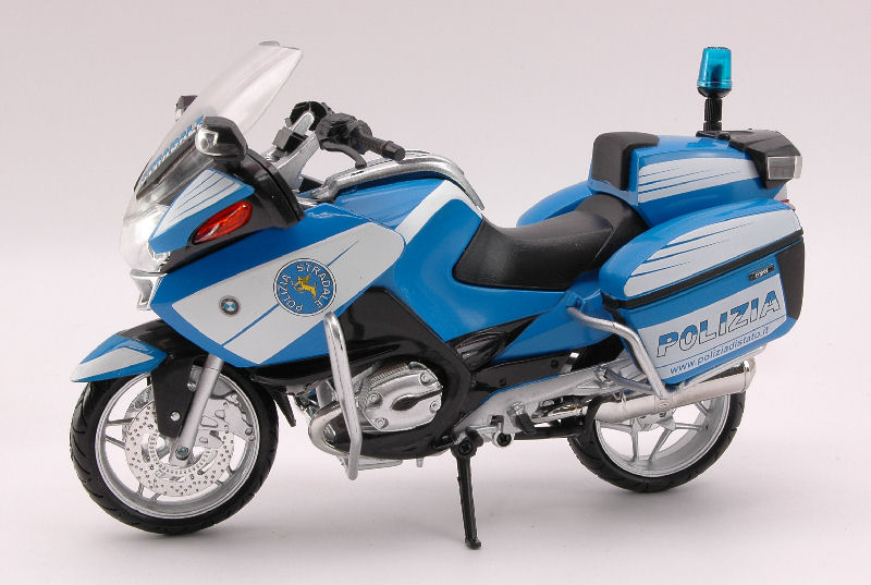 Modellino moto BMW R 1200 RT POLIZIA 1:12 motorbike bike police polizei