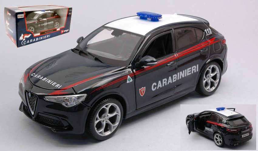 Model Car Alfa Romeo Giulia Carabinieri Scale 1 24 Burago Modellcar New Toys Hobbies Models Kits