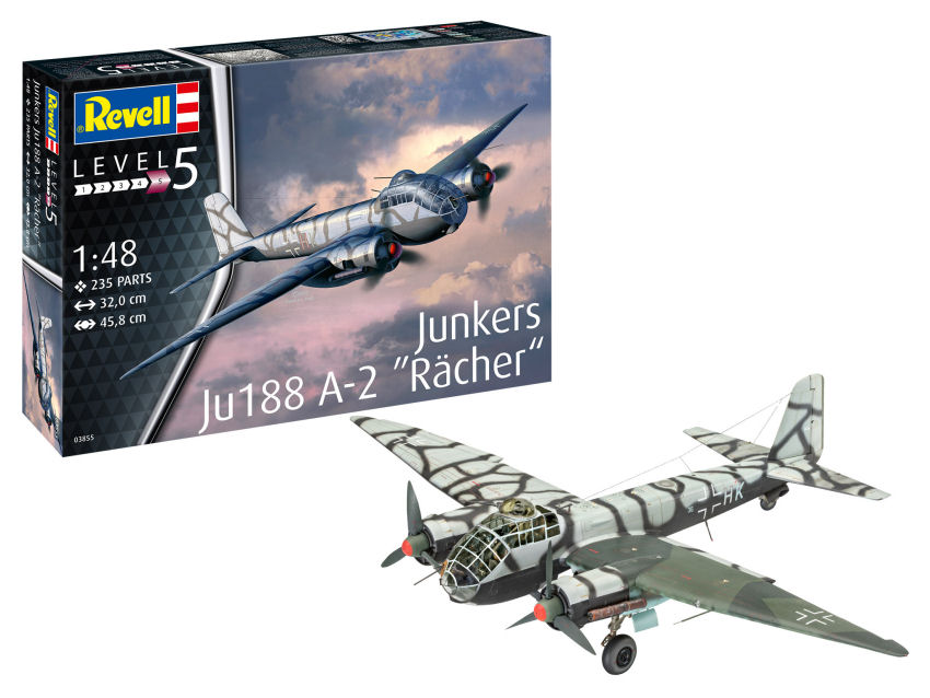 Model aircraft vehicles kit JUNKERS JU188 A-2 RACHER 1:48 scale