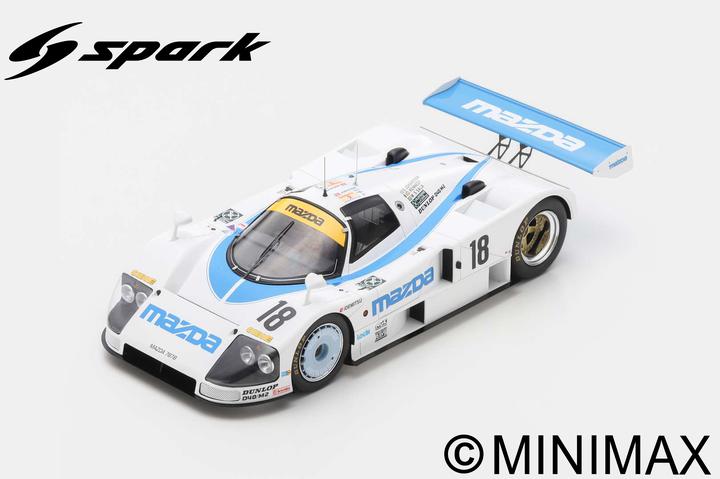 Miniature voiture auto Modèle Spark 1:18 MAZDA 787 B 18, fabrication de modèles de course diecast