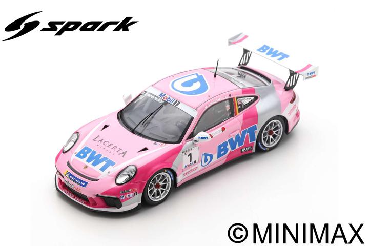 Miniature voiture auto 1:43 Spark PORSCHE CARRERA CHAMPION SUPERCUP 2019 course