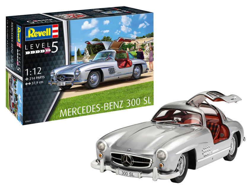 Model car assembly kit Revell MERCEDES 300 SL 1:12 scale from mo...