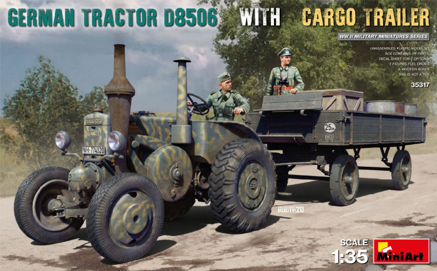 Modellino model kit di montaggio mezzi militari tank Miniart  GERMAN TRACTOR ...