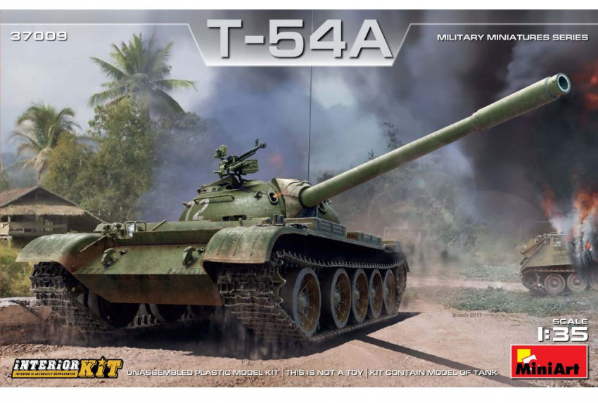 Modellino model kit di montaggio mezzi militari tank Miniart  T-54A INTERIOR ...