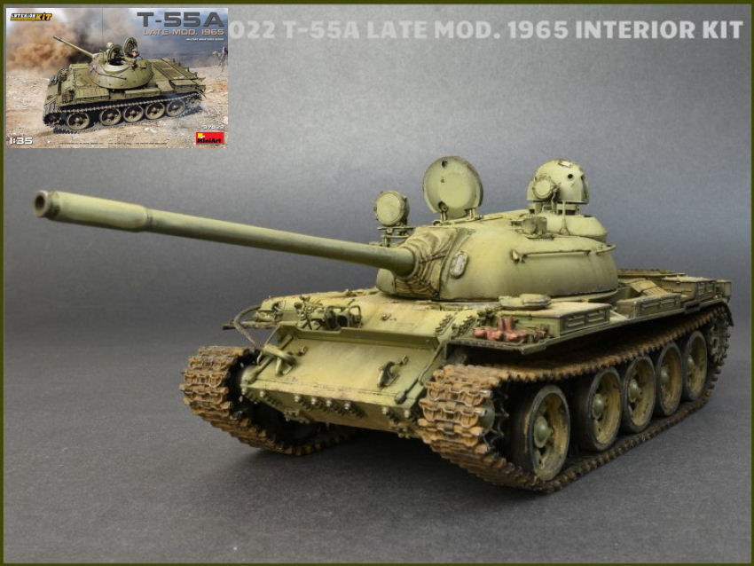 Modellino model kit di montaggio mezzi militari tank Miniart  T-55A LATE MOD....