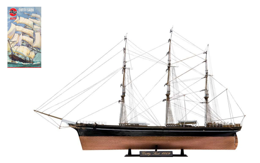 modellauto Schiff zum Zusammenbauen model kit bausatz CUTTY SARK 1869 AIRFIX