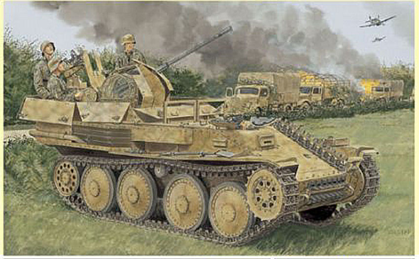 modellautos Panzer Panzermodell model kit bausatz Dragon FLAK 38 (t) 1:35 Bausatz