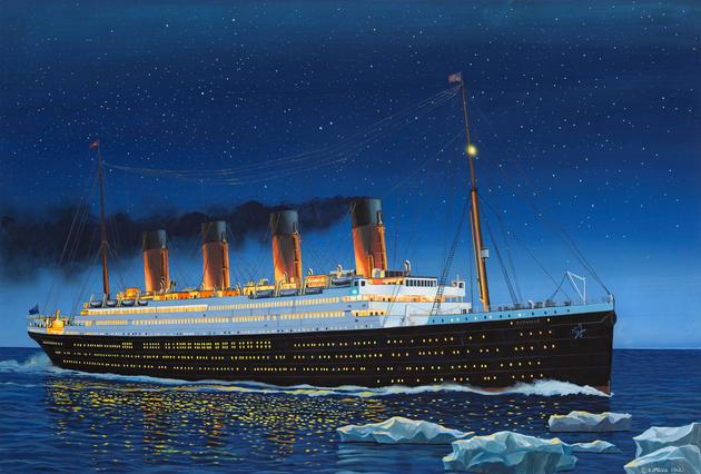 Modellino nave da montare model kit di montaggio Revell R.S.M. TITANIC KIT  1:700 - Arcadia Modellismo