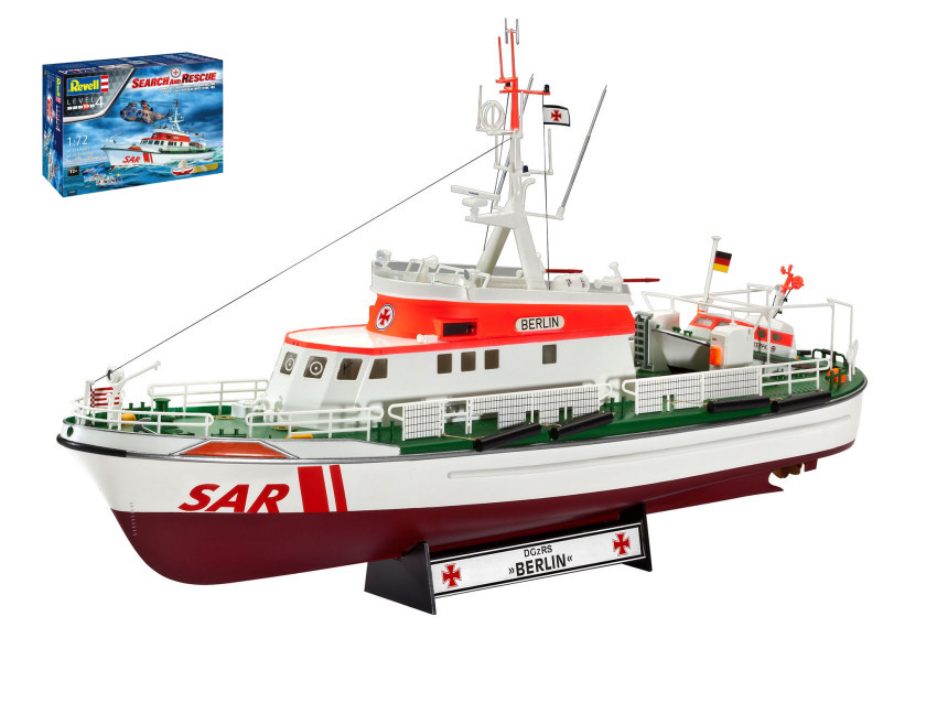 Model ship to be assembled model assembly kit Revell DGzRS BERLIN + WESTLAND