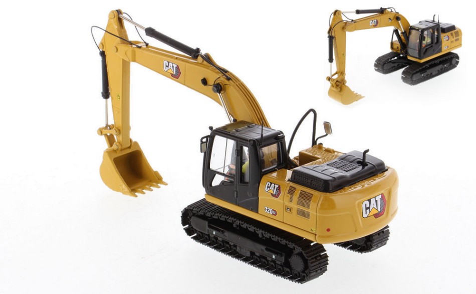 Modellino escavatore Diecast Master CAT 320 GX HYDRAULIC EXCAVATOR scala 1:50