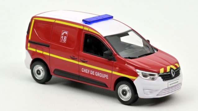 Miniature voiture auto 1:43 Norev RENAULT EXPRESS 2021 POMPIERS CHEF DE GROUPE