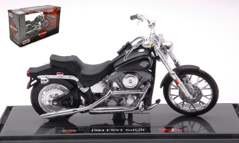 HARLEY DAVIDSON FXST SOFTAIL 1984 Miniature de moto autodiecast