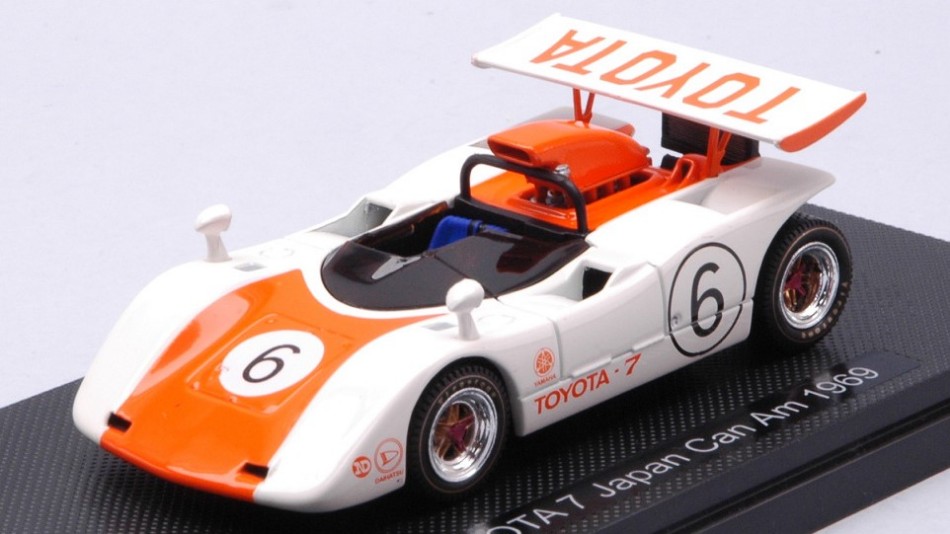 Model car 1:43 scale Ebbro TOYOTA 7 JAPAN CAN AM 1969 racing vehicles