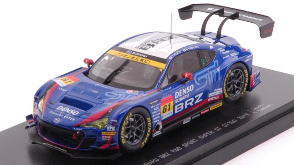 Model Car Scale 1:43 Ebbro Subaru Brz R&d Sport Super GT300 2019 Racing Car