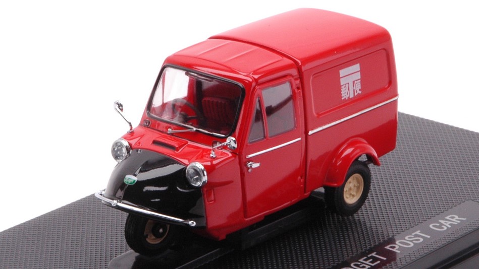 Model car 1:43 scale Ebbro DAIHATSU MIDGET POST CAR RED diecast models...