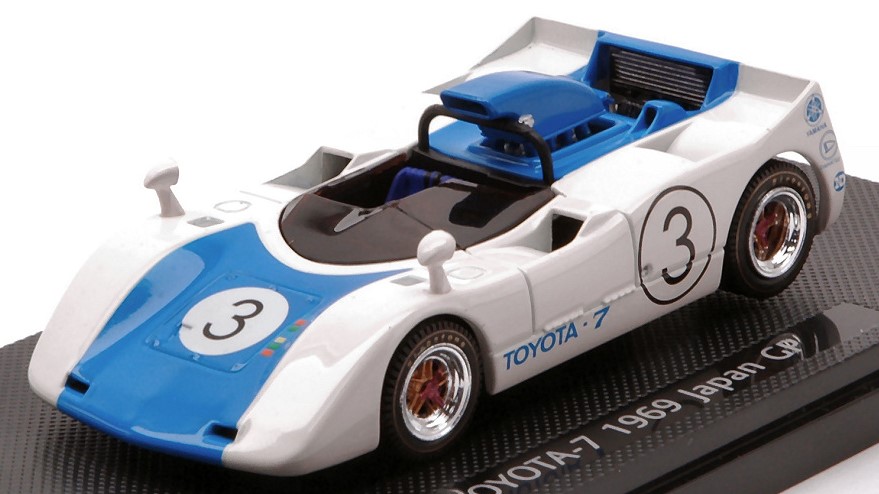 Modellino auto scala 1:43 Ebbro  TOYOTA-7 N.3 JAPAN GP 1969 racing modellismo...