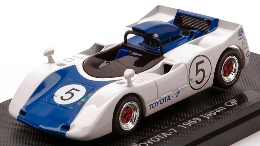 Modellino auto scala 1:43 Ebbro TOYOTA-7 JAPAN GP 1969 racing modellismo statico