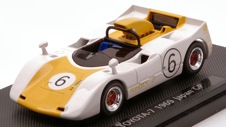 Modellino auto scala 1/43 Ebbro TOYOTA-7 JAPAN GP 1969 racing modellismo statico