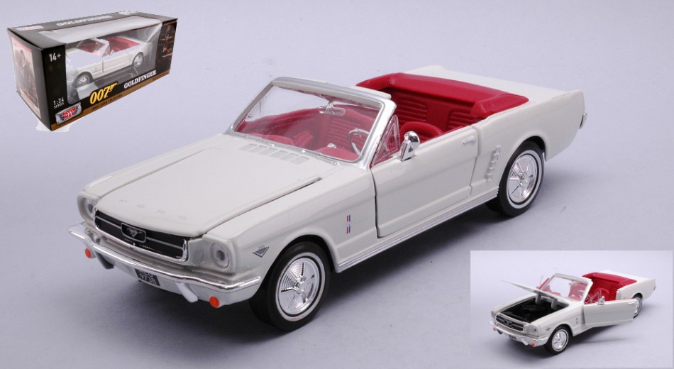 Coche coche de pelicula FORD MUSTANG 12 JAMES BOND 007 GOLDFINGER escala 1:24