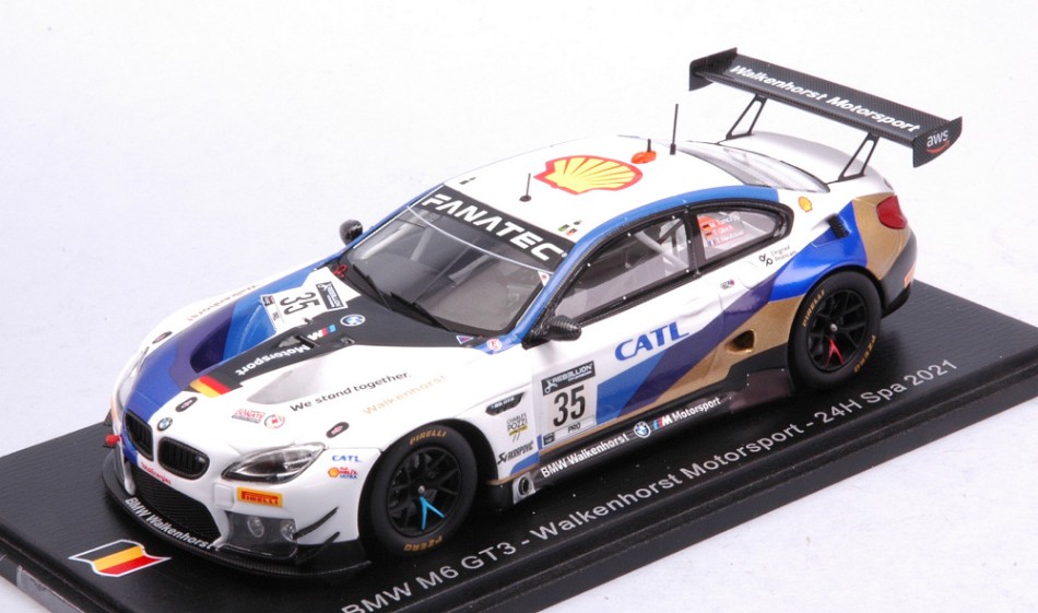 Modellino auto scala 1:43 Spark Model BMW M6 GT3 24H SPA 2021 modellismo racing