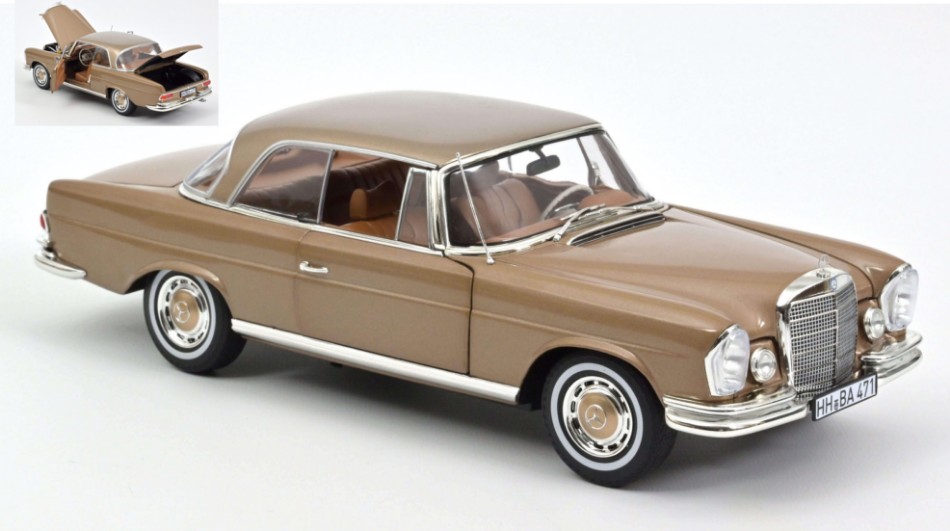 Miniature voiture auto 1:18 Norev MERCEDES 250 SE COUPE 1969 diecast