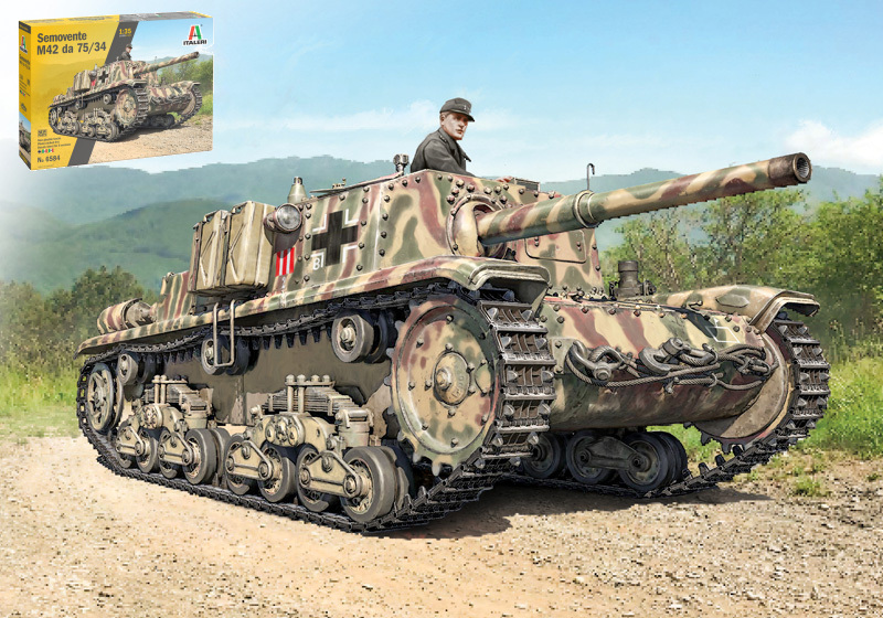 Modellino carri armati TANK model kit di montaggio Italeri SEMOVENTE M42 DA