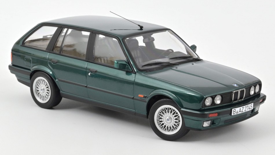 modellauto Auto Maßstab 1:18 Norev BMW 325i TOURING 1990 GRÜN diecastmodellbau