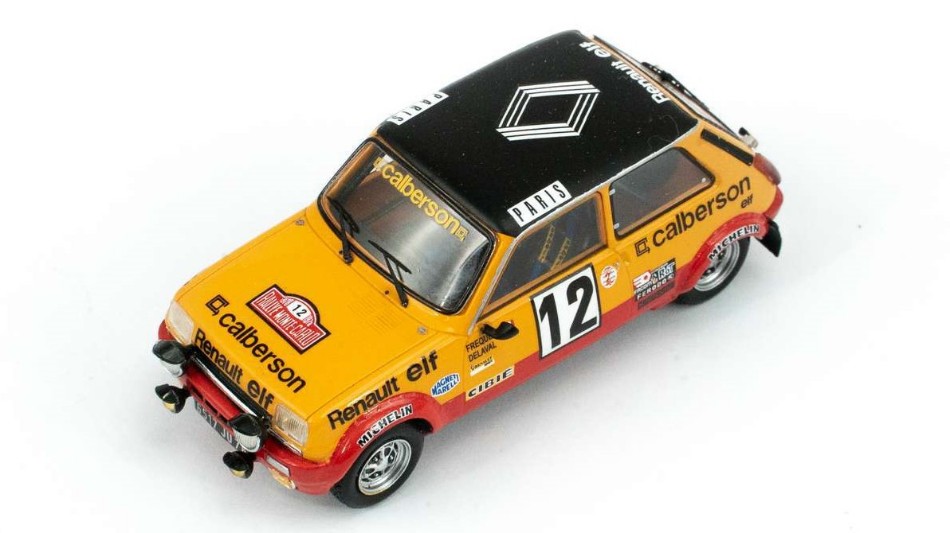 Miniature voiture rallye auto 1:43 Spark Model RENAULT 5 GR2 MONTE CARLO modélisme