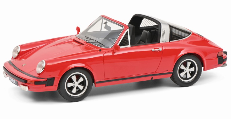 Modellino auto scala 1:18 Schuco PORSCHE 911 TARGA CABRIOLET 1977 RED modelli...