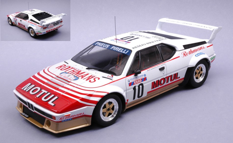 Rally car model 1:18 scale Ixo BMW M1 TOUR DE CORSE 1982 DARNICHEMAHE m...