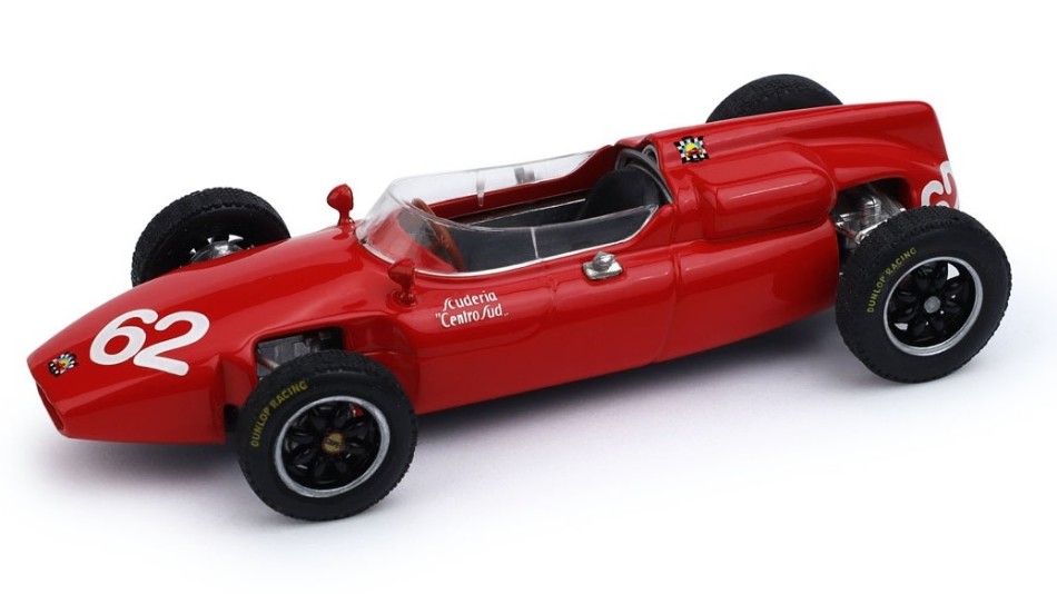 Modellino auto formula 1 F1 scala 1:43 Brumm COOPER T53 MASERATI ITALIA GP 1961