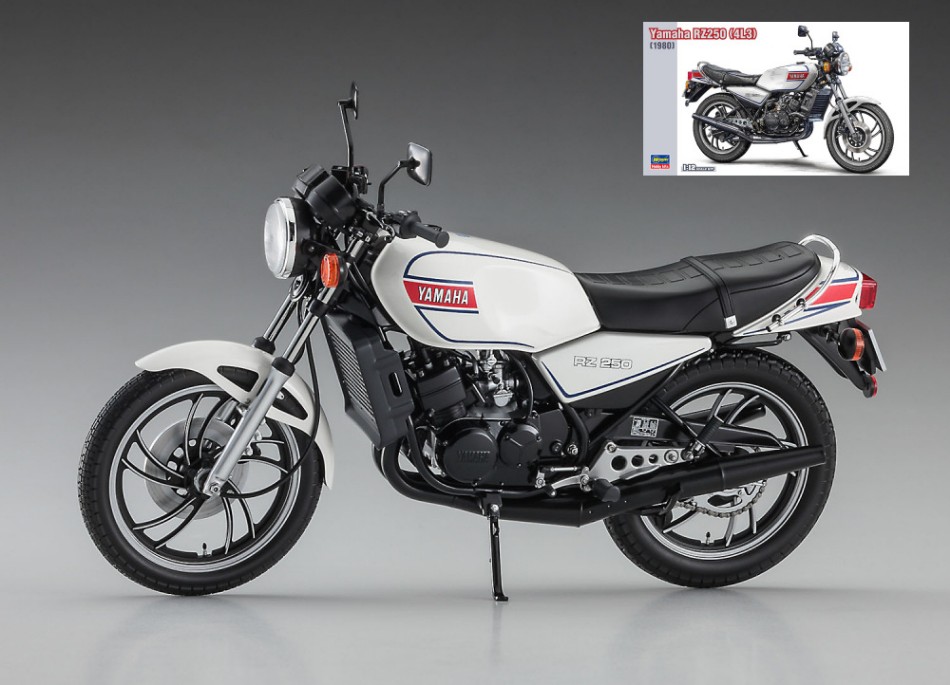 modellauto motorrad model kit bausatz zum Zusammenbauen Hasegawa Yamaha RZ250 1980 KIT 1:...