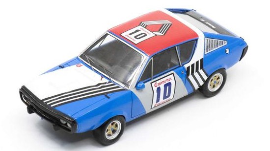 Miniature voiture rallye auto 1:43 Spark Model RENAULT 17 RONDE CEVENOLE MODELING