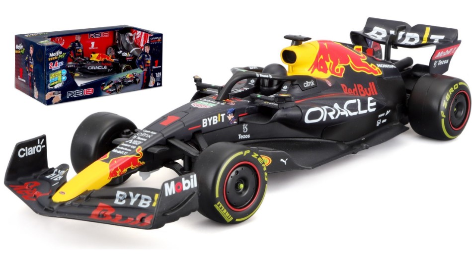 Radio controlled RC model car RED BULL RB18 MAX VERSTAPPEN 2022 1:24 scale