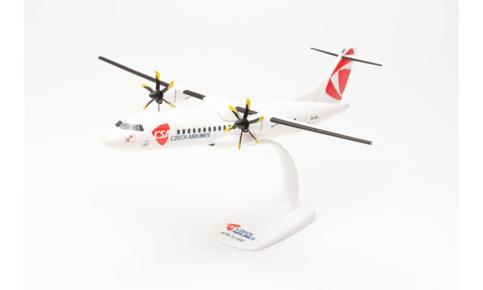 modellauto Herpa ATR-72-500 Verkehrsflugzeug CSA CZECH AIRLINES 1:100 modellbau
