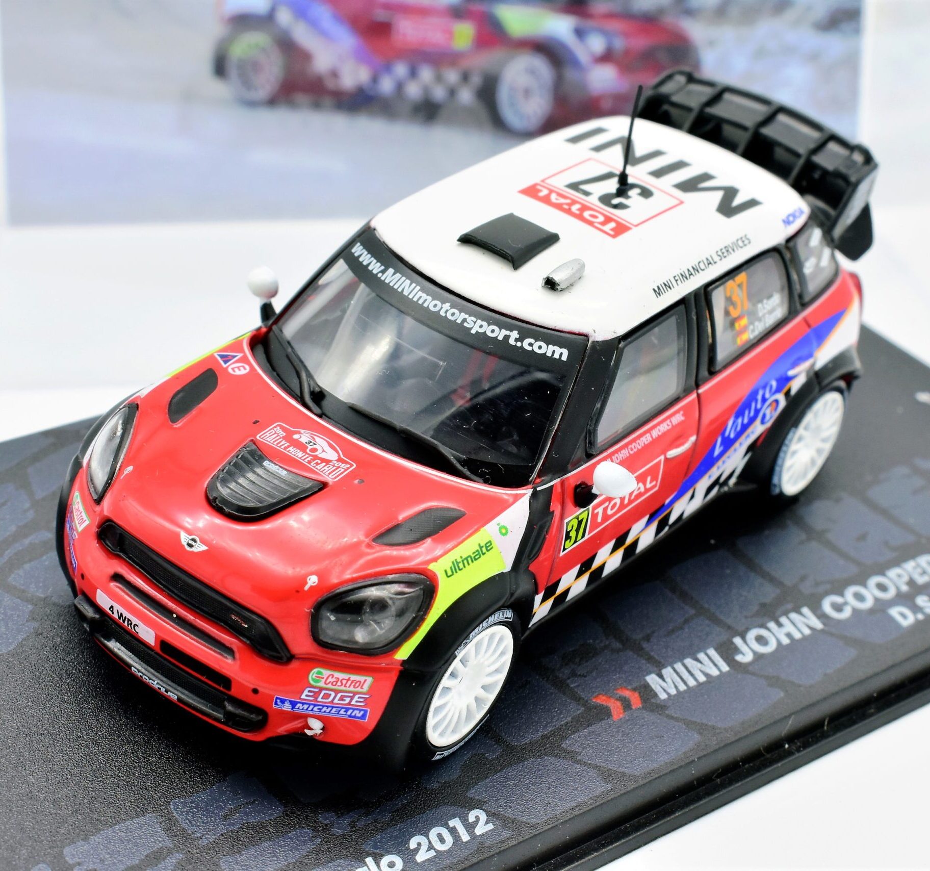 Rally Wrc model car 1:43 scale MINI JOHN COOPER WORKS 2012 ixo vehicles