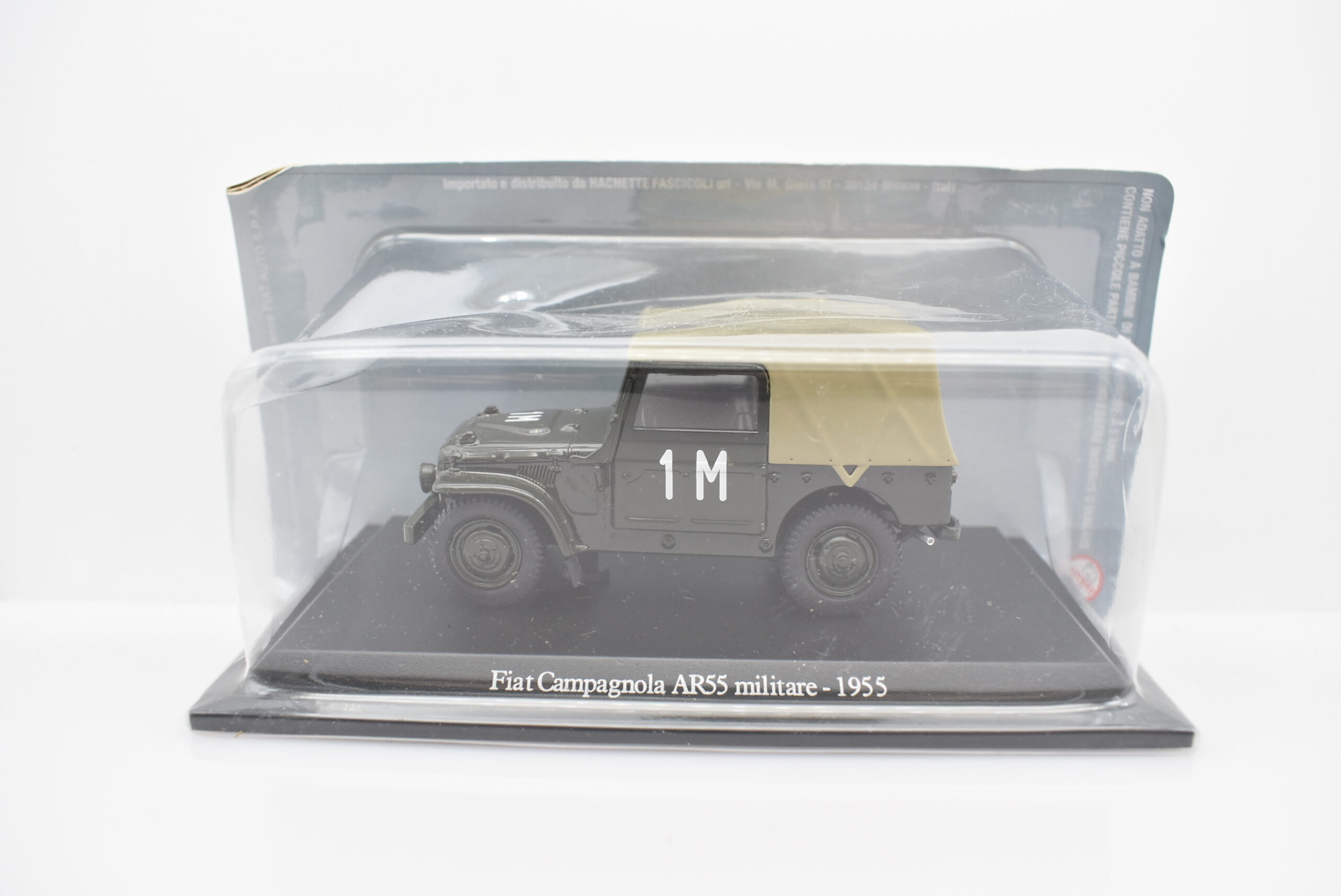 Modellino auto scala 1:43 jeep FIAT CAMPAGNOLA AR55 MILITARE diecast collezione